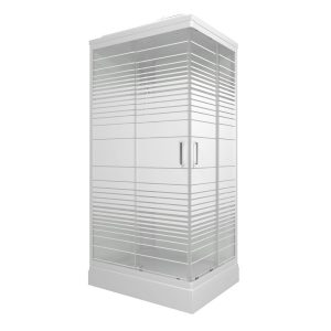 Душевая кабина Triton Квадро 100х80х228 см стекло прозрачное 4 мм с низким поддоном прямоугольник