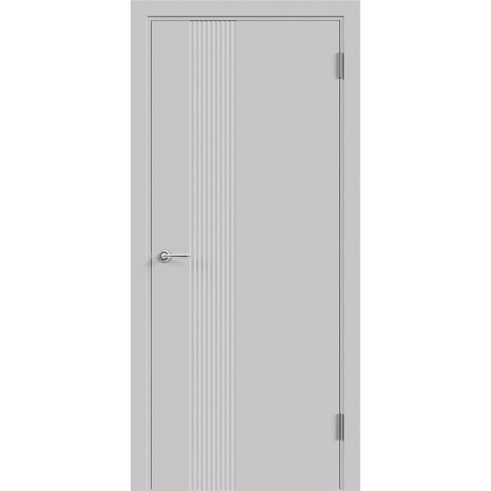 original-19759.jpg Дверь межкомнатная Альда 3D 1 700х2000 мм эмаль светло-серая глухая — изображение 1