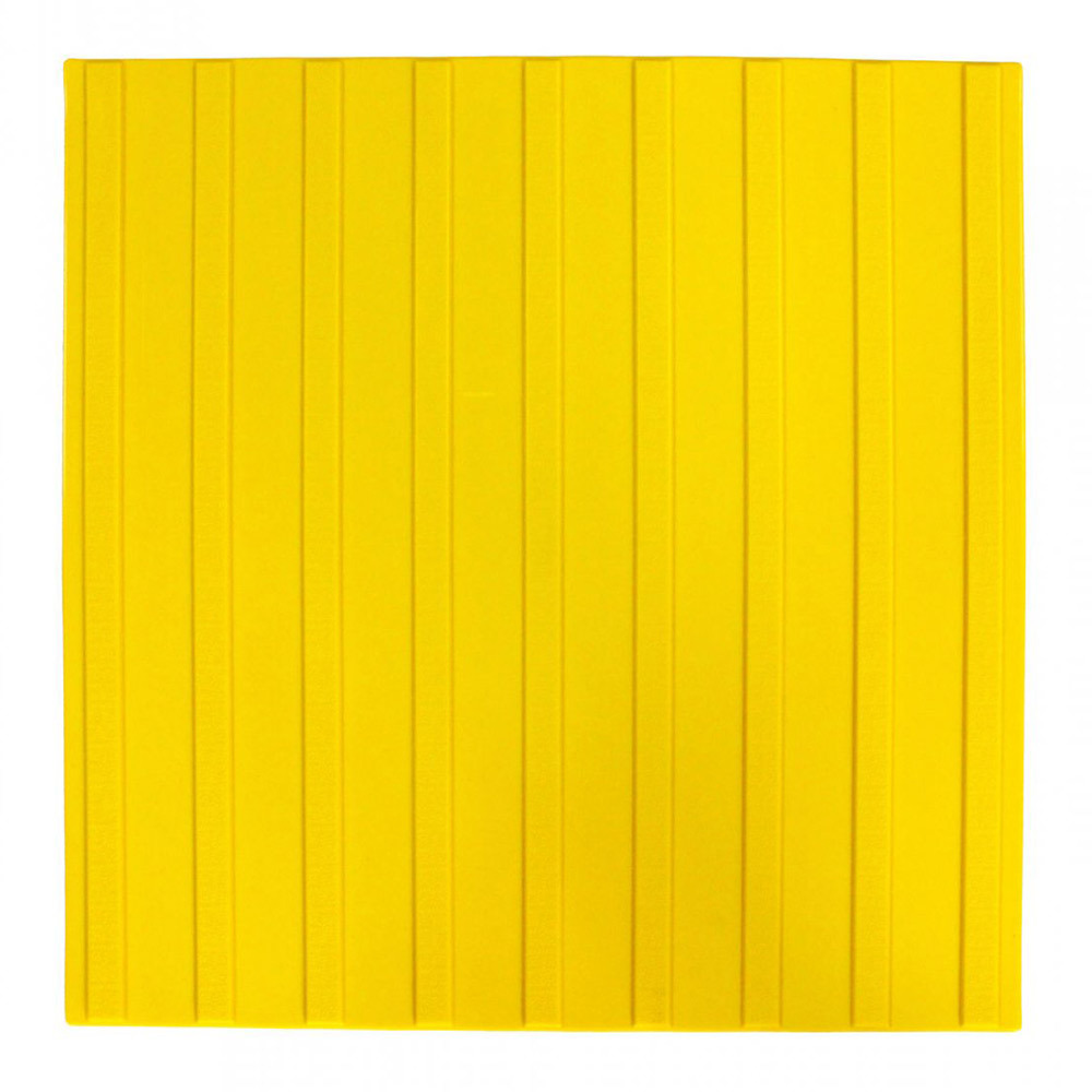 original-19771.jpg Тактильная плитка ПВХ продольный риф 500х500х5,5 мм желтая — изображение 1