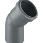 Отвод Ostendorf HTB d50 мм 45° пластиковый для внутренней канализации (112120)