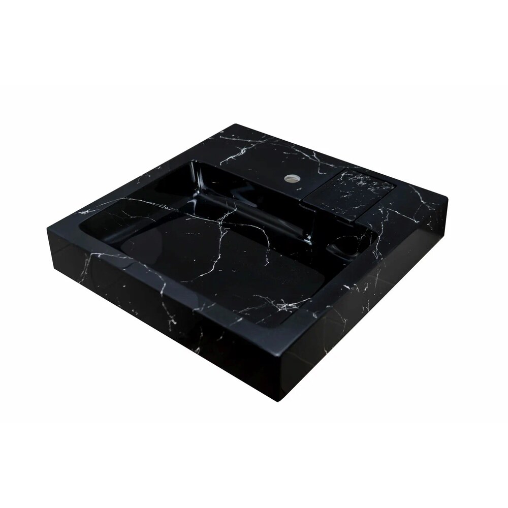 original-19820.jpg Раковина на стиральную машину Marko Стандарт 60х60 см черный мрамор (26674) — изображение 1