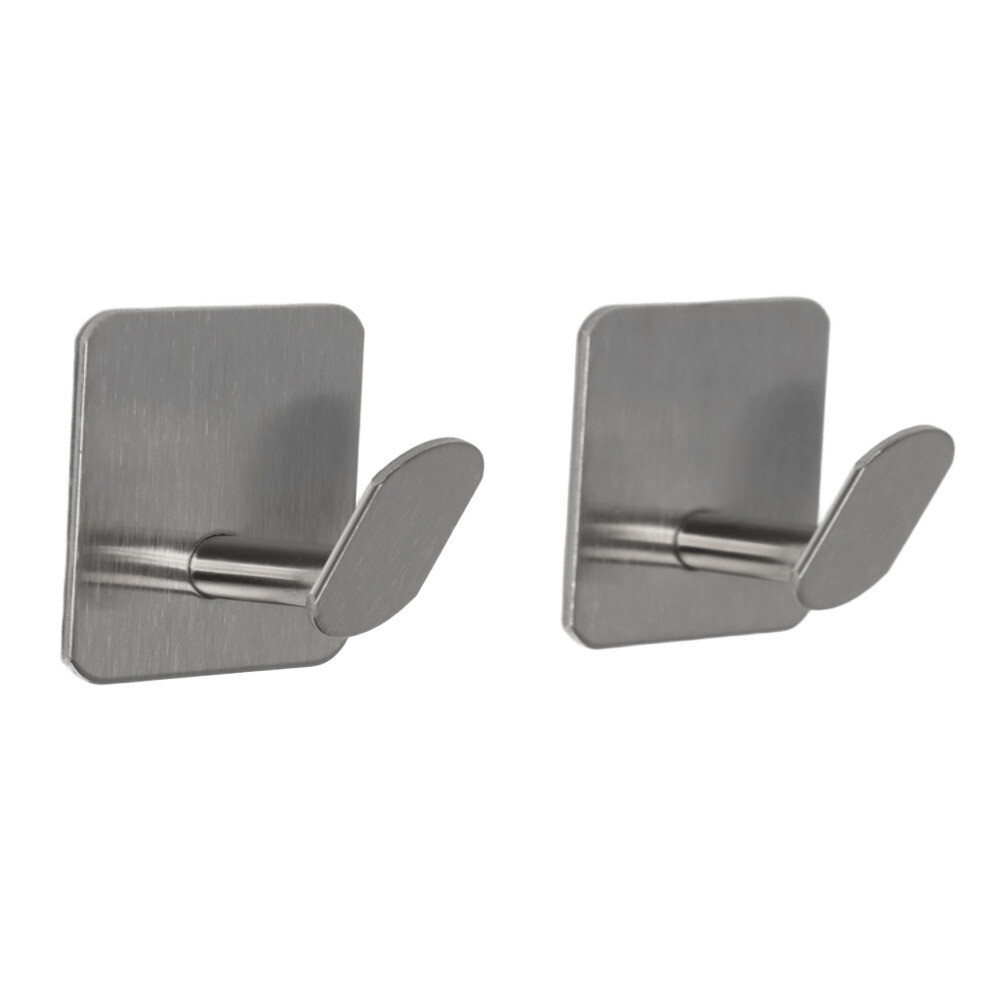 original-19893.jpg Крючок для ванной Stölz одинарный самоклеящийся нержавеющая сталь хром (2 шт.) (10665504) — изображение 1