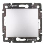 Выключатель Legrand Valena одноклавишный встраиваемый алюминий (694336)