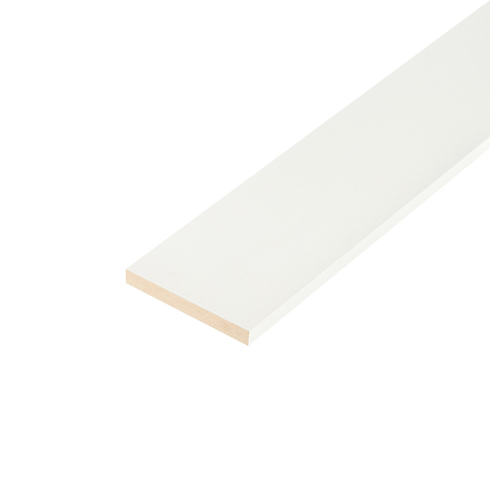 original-19953.jpg Наличник Палитра/Сафари/Норд 70х8х2140 мм финишпленка белый прямой (1 шт.) — изображение 1