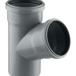 Тройник Ostendorf HTEA d110 мм 67° пластиковый для внутренней канализации (115300)