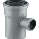 Тройник Ostendorf HTEA d110х50 мм 87° пластиковый для внутренней канализации (115420)