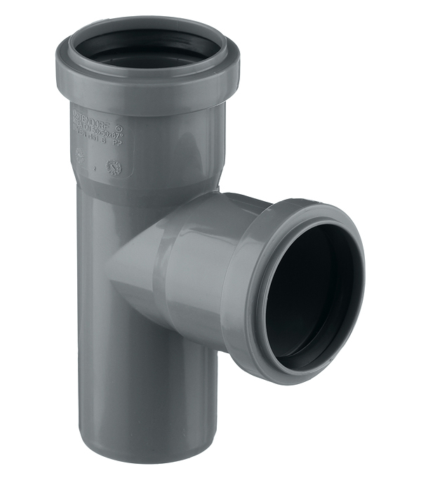 original-20015.jpg Тройник Ostendorf HTEA d50 мм 87° пластиковый для внутренней канализации (112400) — изображение 1