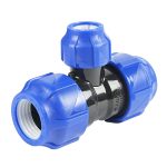 Тройник ПНД Valfex компрессионный переходной 32х20х32 мм