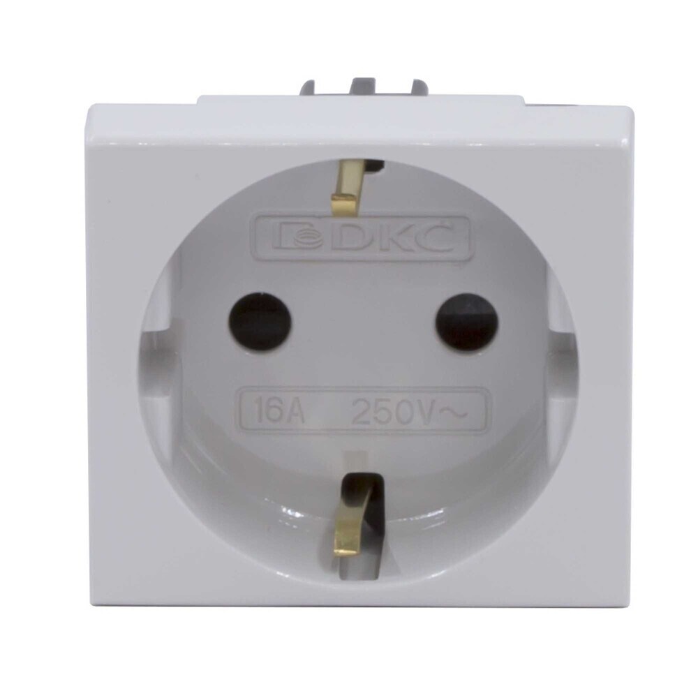 original-20115.jpg Розетка для кабель-канала DKC Viva серая со шторками 2 модуля (45025DIY) — изображение 1