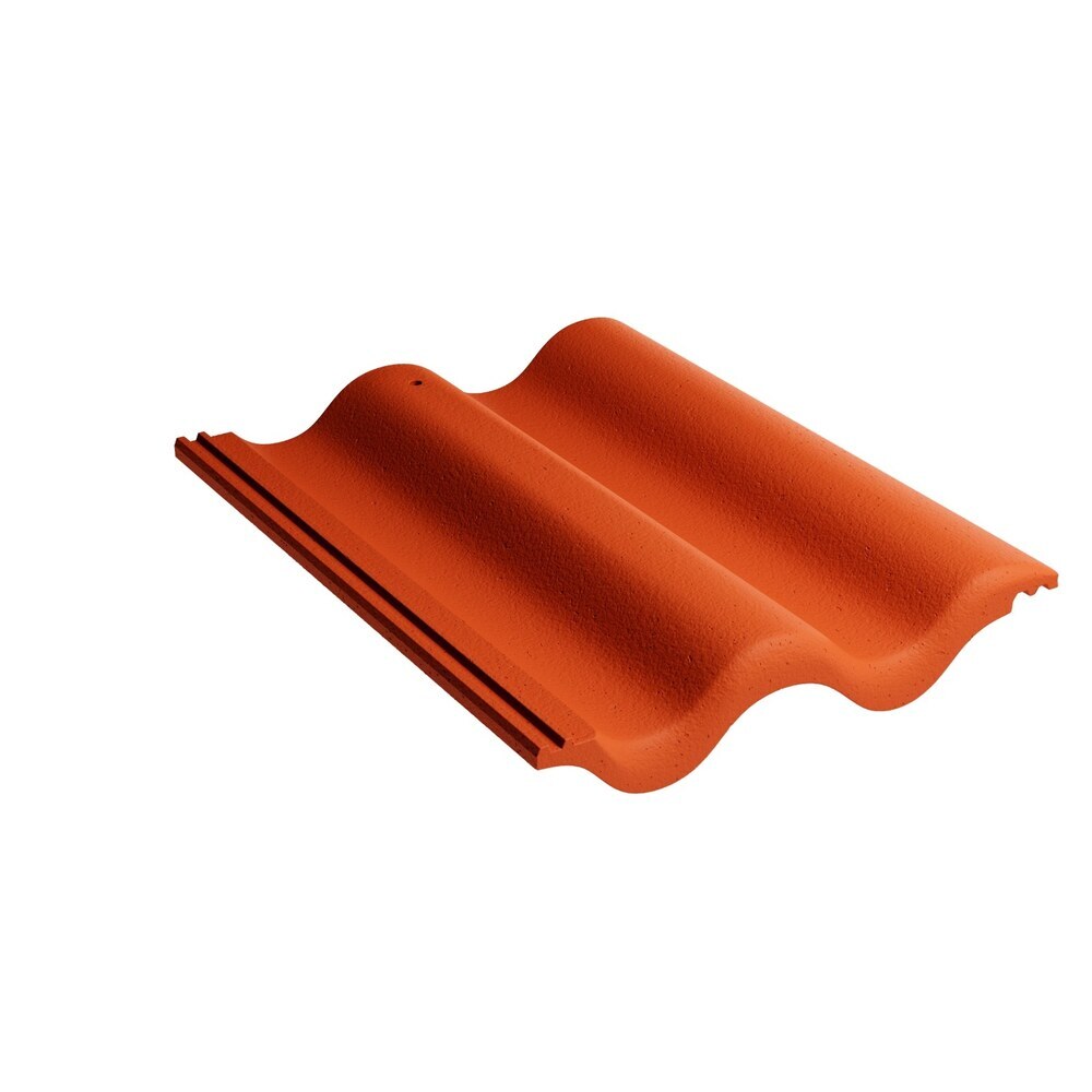 original-20147.jpg Черепица цементно-песчаная рядовая Kriastak Classic кирпично-красная 11х330х420 мм 12 кв.м — изображение 1