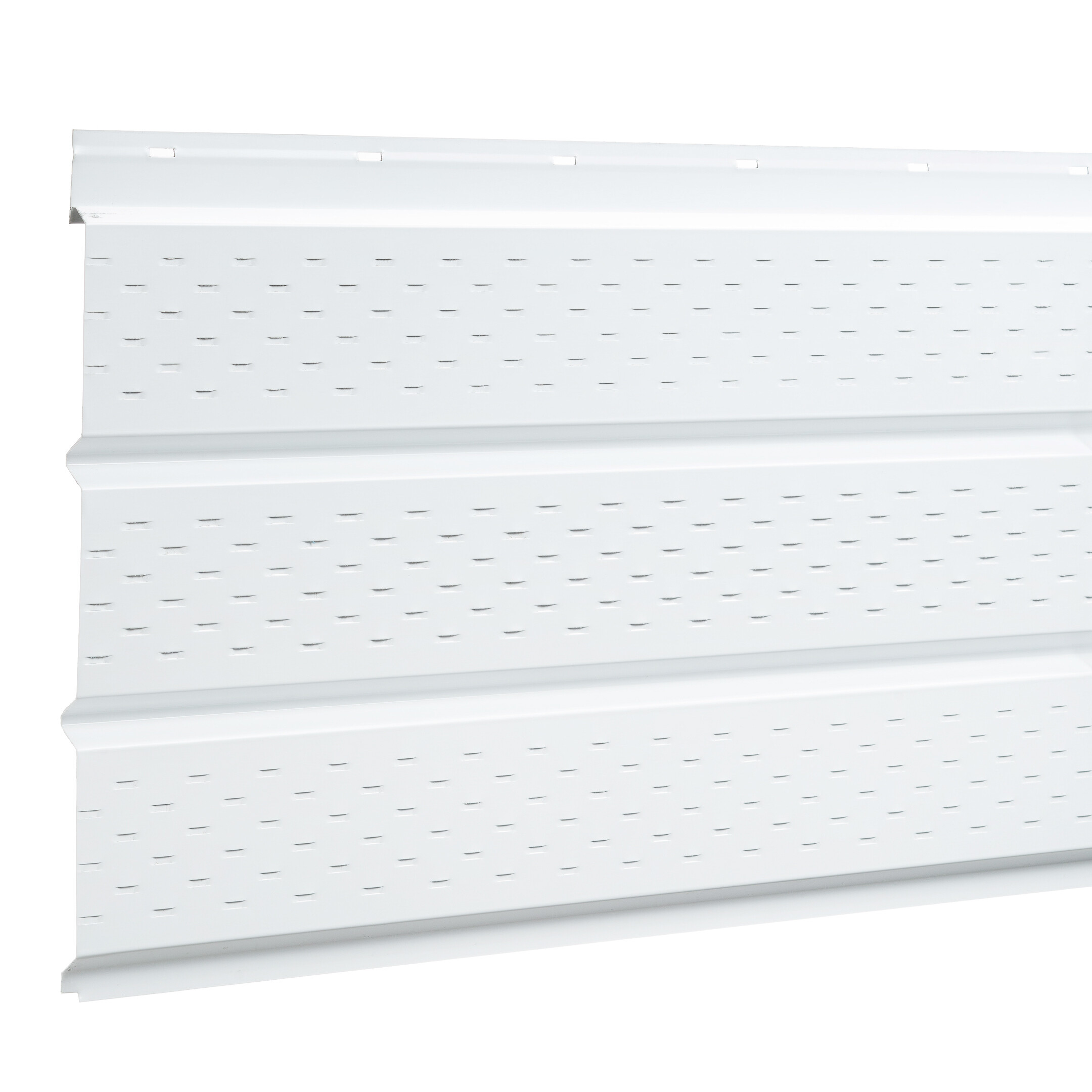 original-20185.jpg Софит металлический перфорированный Grand Line сигнальный белый RAL 9003 2000х357х0,45 мм — изображение 1