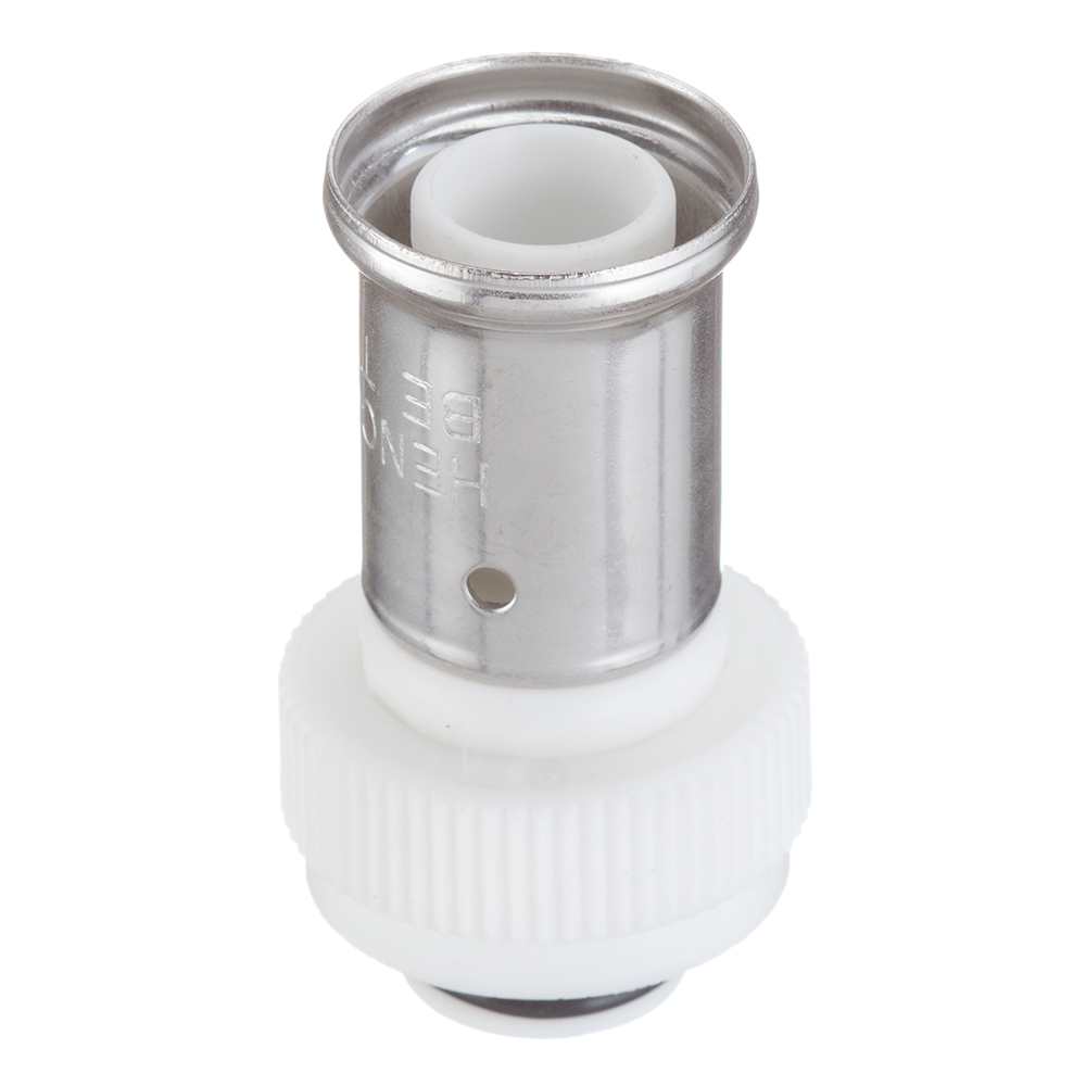 original-20208.jpg Муфта с накидной гайкой Henco (19PKW-2005) 20(пресс) х 3/4 ВР(г) под евроконус белая PVDF — изображение 1