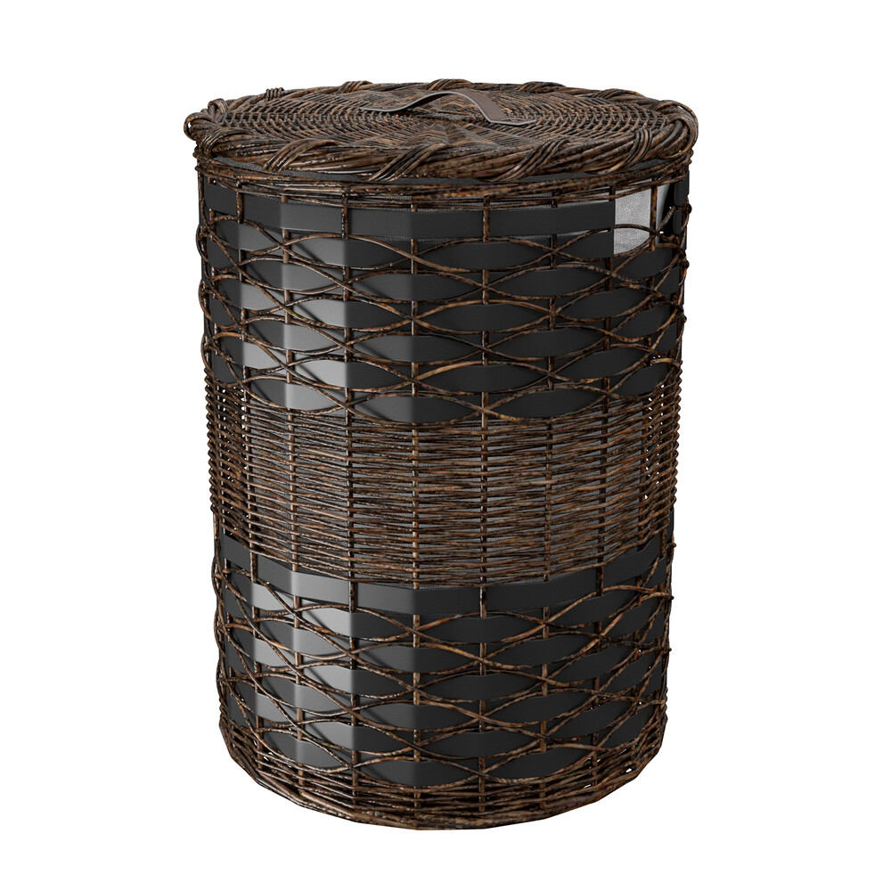 original-20213.jpg Корзина для белья WasserKraft Bever 450х420х560 мм 48,4 л коричневая (WB-240-L) — изображение 1