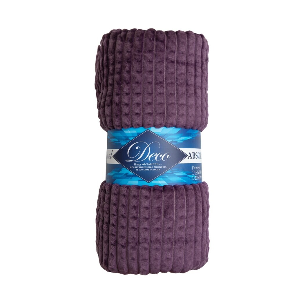 original-2023.jpg Плед 200х220 см TexRepublic Жаккард микрофибра фиолетовый — изображение 1