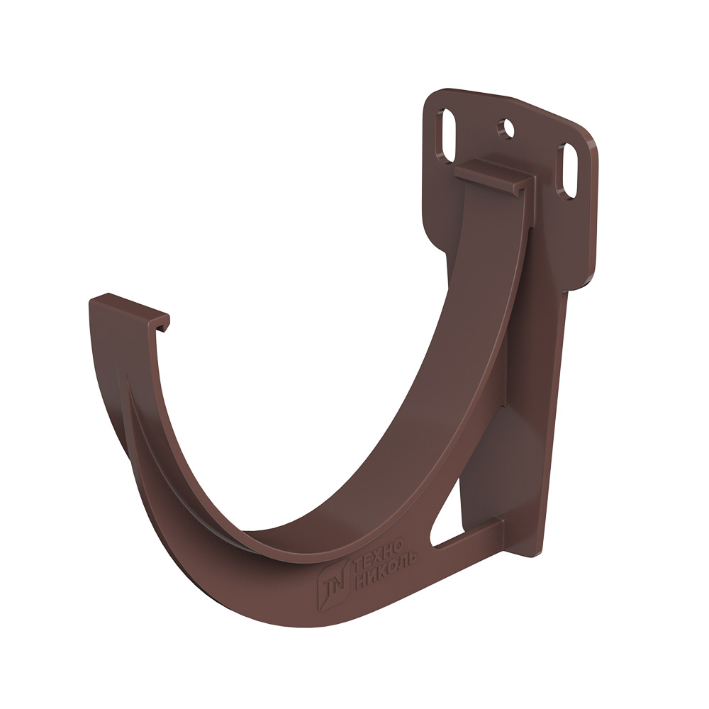 original-20252.jpg Кронштейн желоба Технониколь пластиковый d125 мм коричневый RAL 8017 — изображение 1