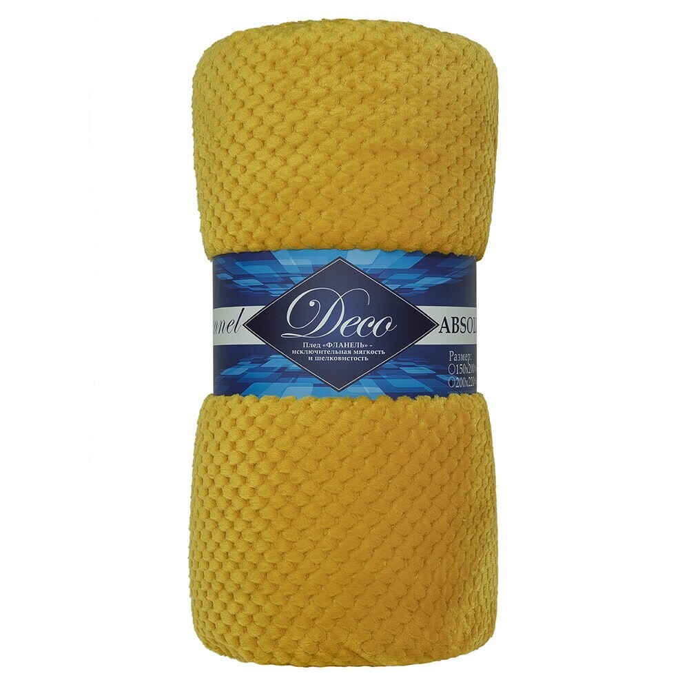 original-20414.jpg Плед 150х200 см TexRepublic Жаккард микрофибра охра — изображение 1