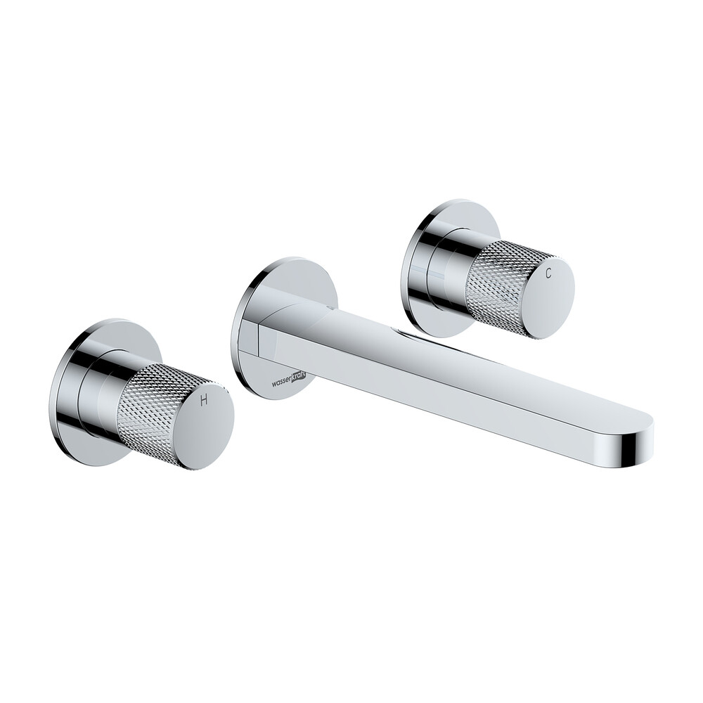 original-20433.jpg Смеситель для раковины встраиваемый WasserKraft Mosel хром двухвентильный (4645) — изображение 1