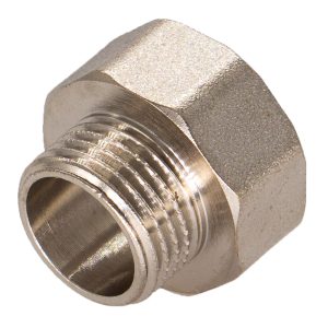 Переходник CTM 1 1/2 ВР(г) х 3/4 НР(ш) латунный