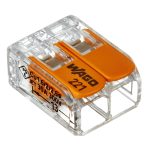 Клемма на 2 провода Wago 0,5-6 кв.мм с рычажками без пасты (50 шт.) (221-612)