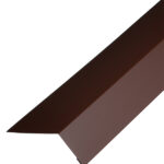 Планка карнизная для гибкой черепицы Grand Line 100х60-65 мм 2 м коричневая RAL 8017