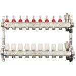 Коллекторная группа с расходомерами Ondo 1 ВР(г) х 9 выходов 3/4 НР(ш) ЕК х 1 ВР(г)