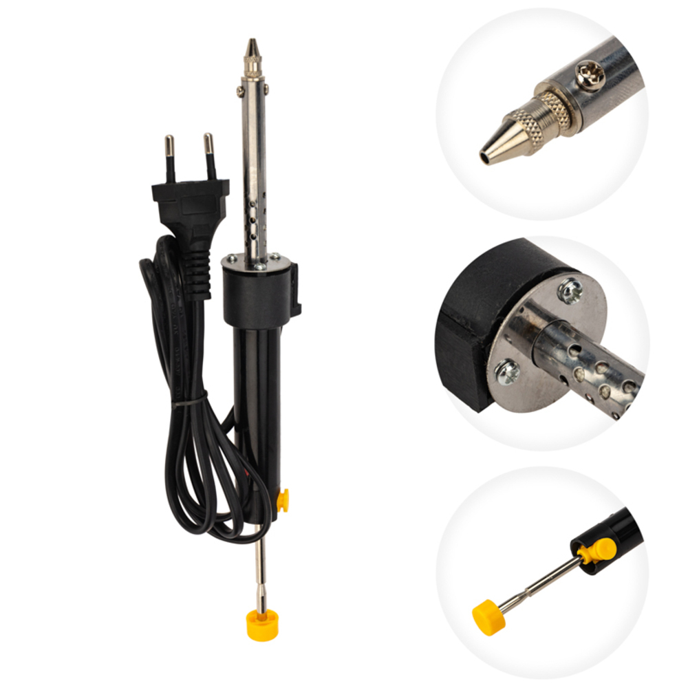 original-20676.jpg Паяльник электрический Rexant 40 Вт 230 В с экстрактором припоя (12-0171) — изображение 1