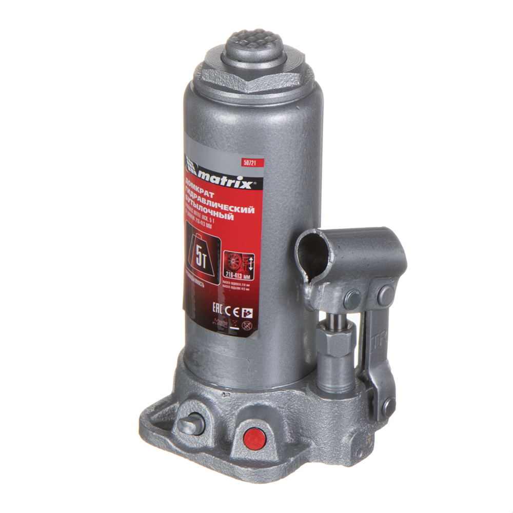original-20758.jpg Домкрат гидравлический бутылочный Matrix 5 т (50721) — изображение 1