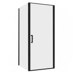 Душевой уголок Abber Sonnenstrand черный 90х80х195 см прямоугольник стекло прозрачное 6 мм (AG04090B-S80B)