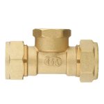 Тройник Stahlmann IWS EasyFix 15 мм х 1/2 ВР(г) х 15 мм для гофрированных труб