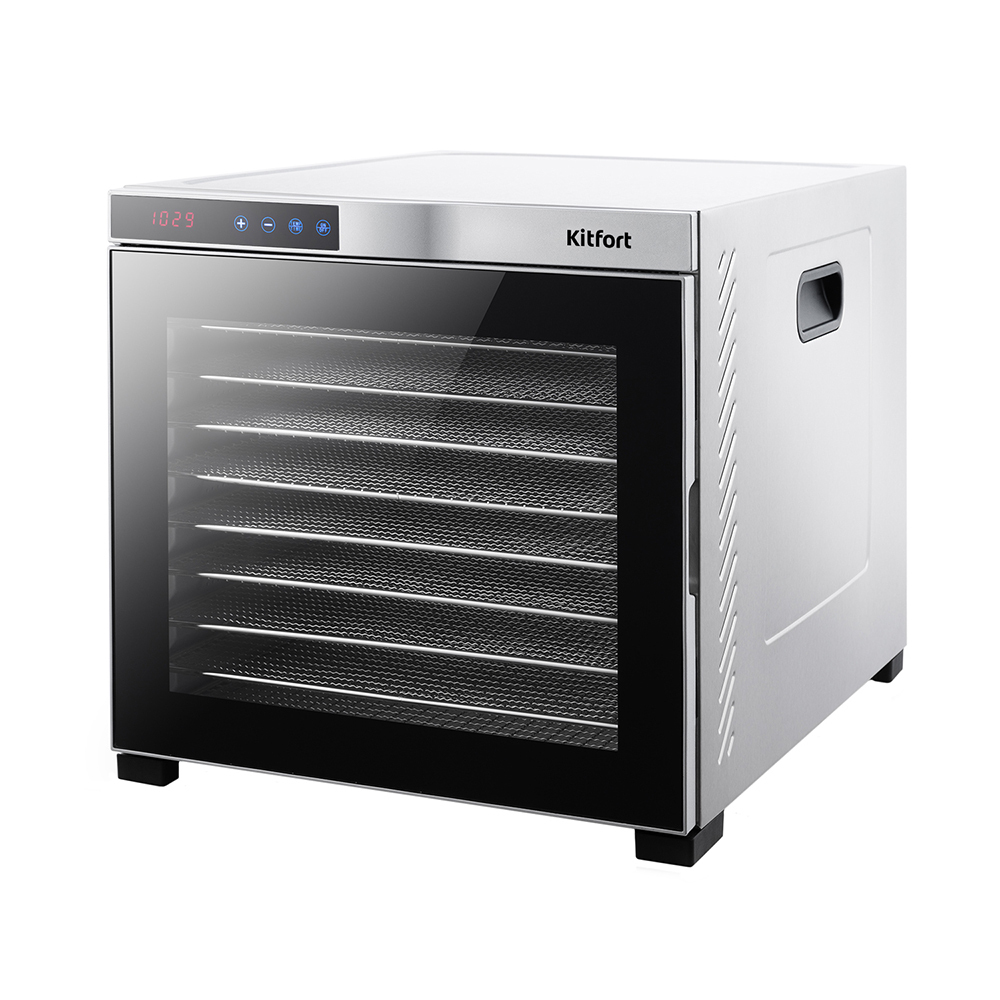 original-2086.jpg Сушилка для овощей и фруктов Kitfort КТ-1910 черно-серебристая — изображение 1