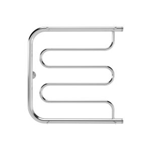 Полотенцесушитель водяной Indigo Standart 600х500 мм фокстрот с боковым подключением 320 мм с полкой хром