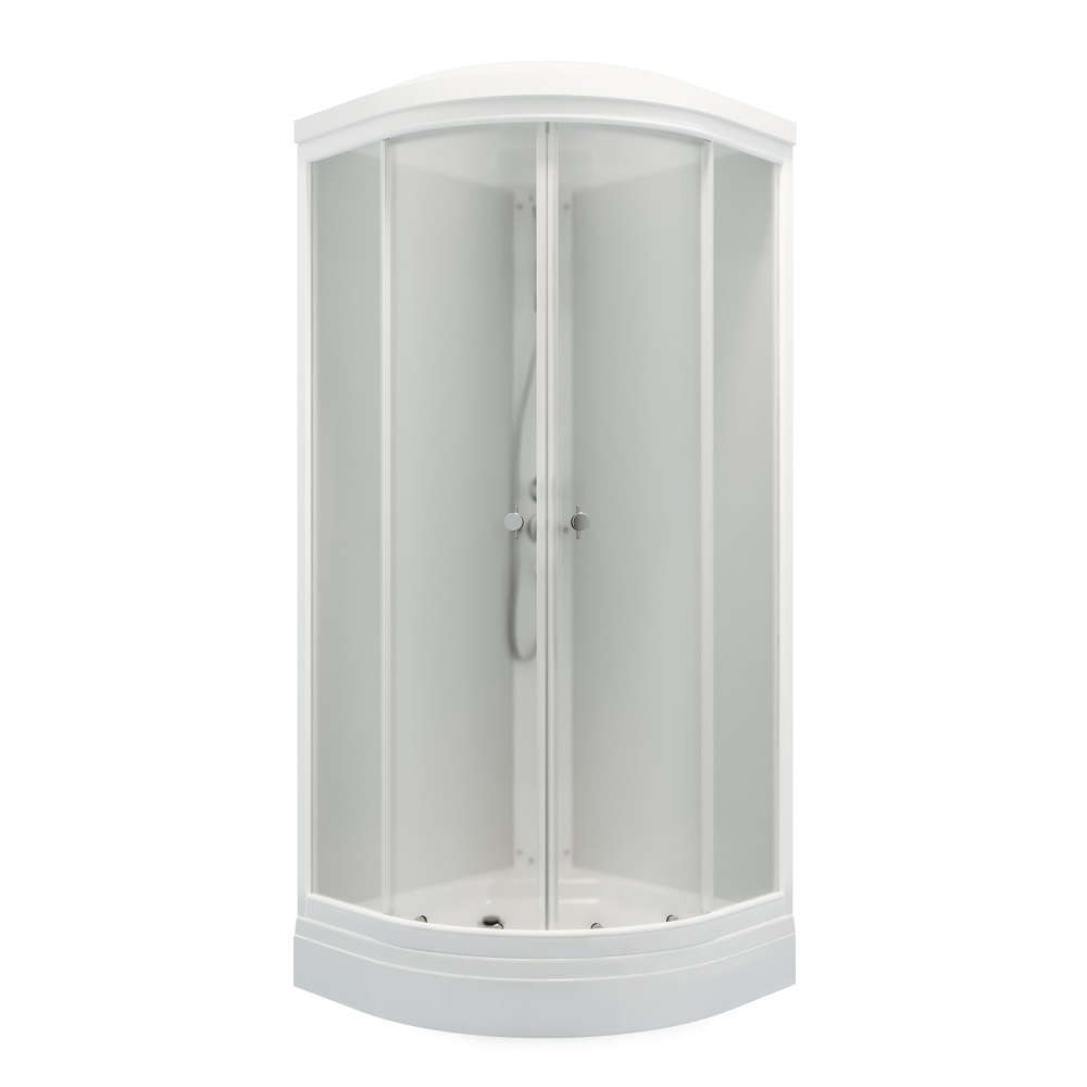 original-21042.jpg Душевая кабина Triton Ультра 90х90х215 см стекло прозрачное 4 мм с низким поддоном полукруг — изображение 1