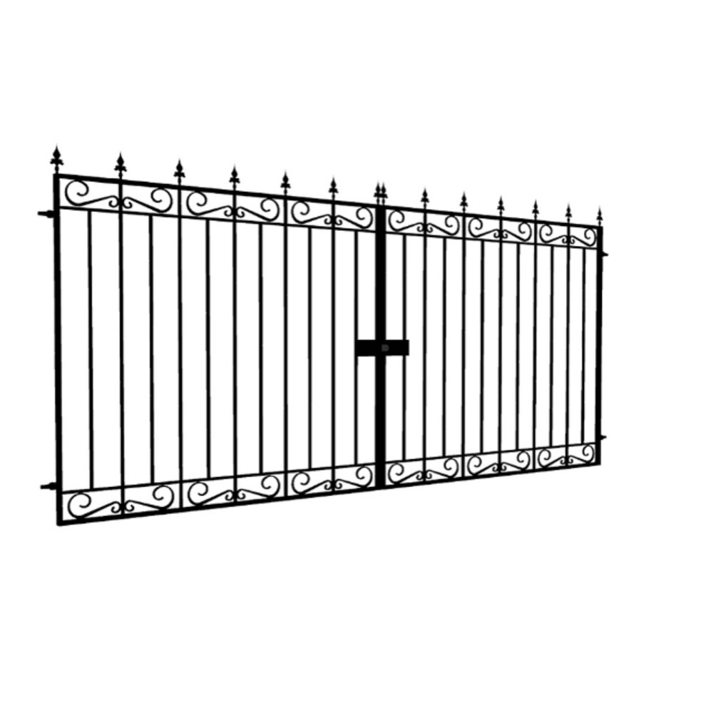 original-21068.jpg Ворота распашные каркас Стандарт-8 4х2 м черные — изображение 1