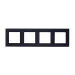 Рамка Simon 24 Harmonie четырехместная графит (2400640-038)