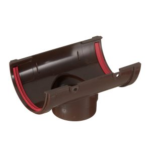 Воронка желоба пластиковая d120-87 мм Grand Line шоколад RAL 8017