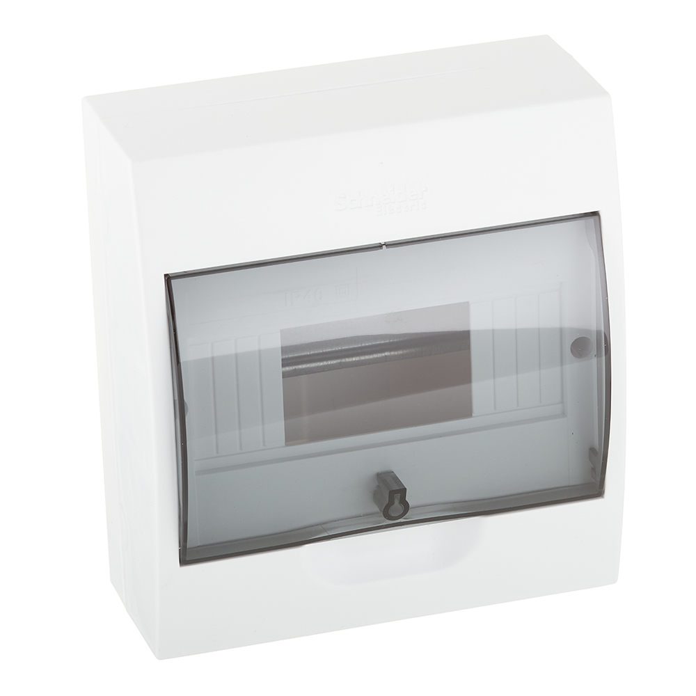 original-21114.jpg Щит распределительный навесной Systeme Electric City9 пластиковый IP40 200х184х94 мм 8 модулей прозрачная дверь — изображение 1