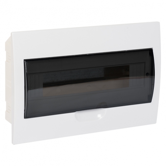 original-21182.jpg Щит распределительный встраиваемый EKF PROxima ЩРВ-П-15 пластиковый IP41 221х334х90 мм 15 модулей прозрачная дверь — изображение 1