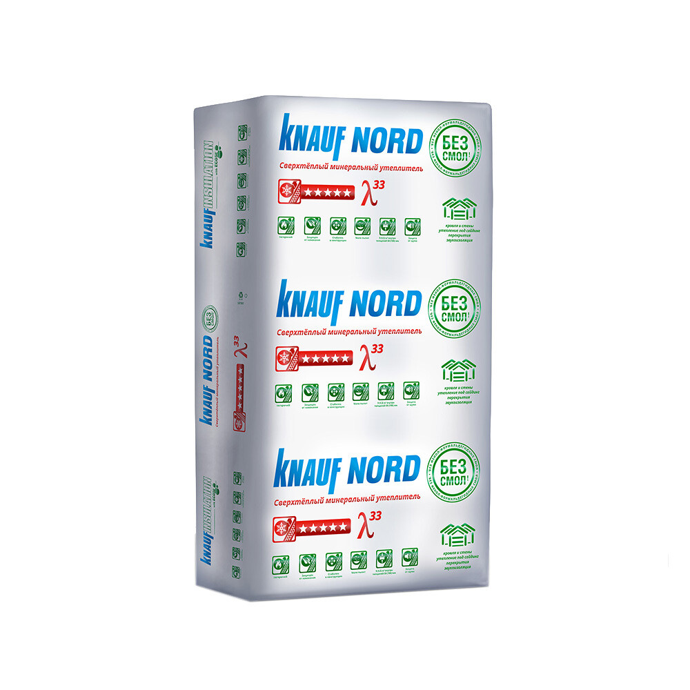 original-21272.jpg Утеплитель Knauf Nord 50х600х1250 мм 9 кв.м — изображение 1
