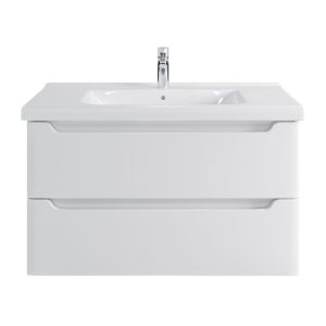 Комплект тумба с раковиной Sanstar Lanciano 100 см подвесная белая (314.1-1.5.1.К)