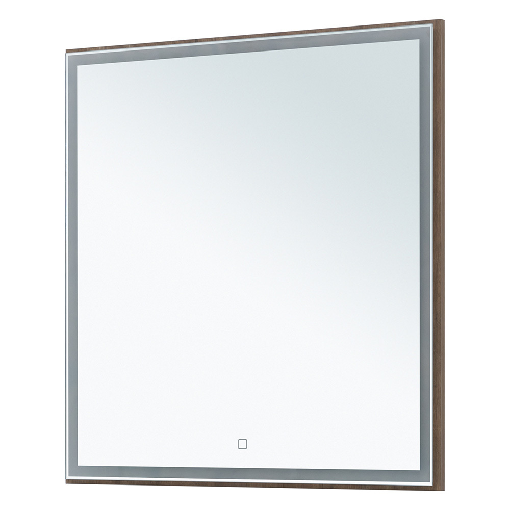 original-21318.jpg Зеркало с подсветкой квадратное 80х80 см в раме дуб рустикальный с сенсорным включением Lavelly Cube (00316678) — изображение 1