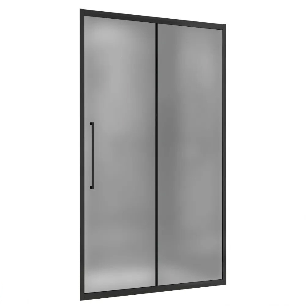 original-2134.jpg Душевая дверь Abber стекло матовое 110х195 см профиль черный 6 мм раздвижная (AG30110BMH) — изображение 1