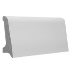 Плинтус экополимер Stenopol 58x18x2000 мм белый (C7231)