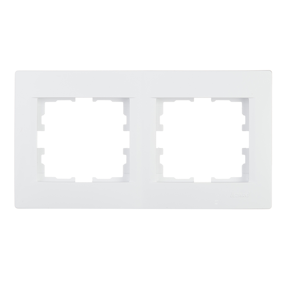 original-21417.jpg Рамка Lezard Karina двухместная белая (707-0200-147) — изображение 1
