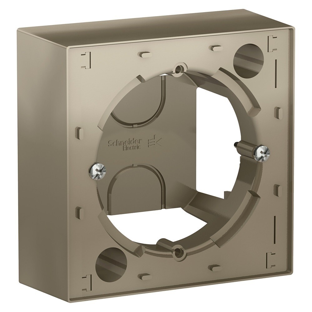 original-21422.jpg Коробка монтажная Systeme Electric AtlasDesign накладная шампань (ATN000500) — изображение 1