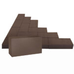 Плитка тротуарная клинкерная Мюнхен 200х100х50 мм коричневая