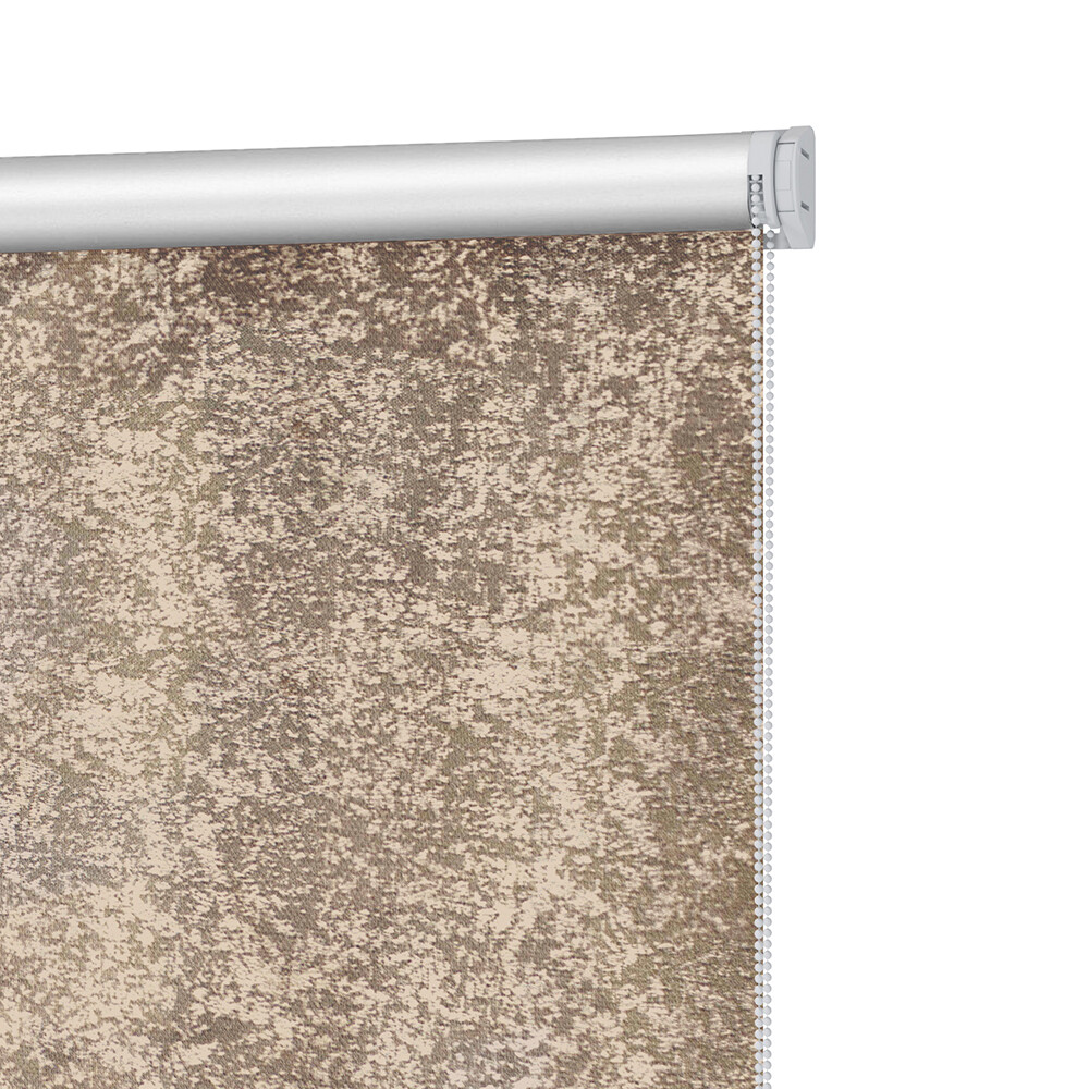 original-21542.jpg Рулонная штора блэкаут 160х175 см Decofest Марбл коричневая — изображение 1