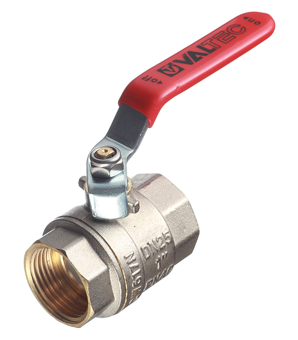 original-21598.jpg Кран шаровой латунный Valtec Base 1 ВР(г) х 1 ВР(г) ручка прямой (VT.214.N.06) — изображение 1