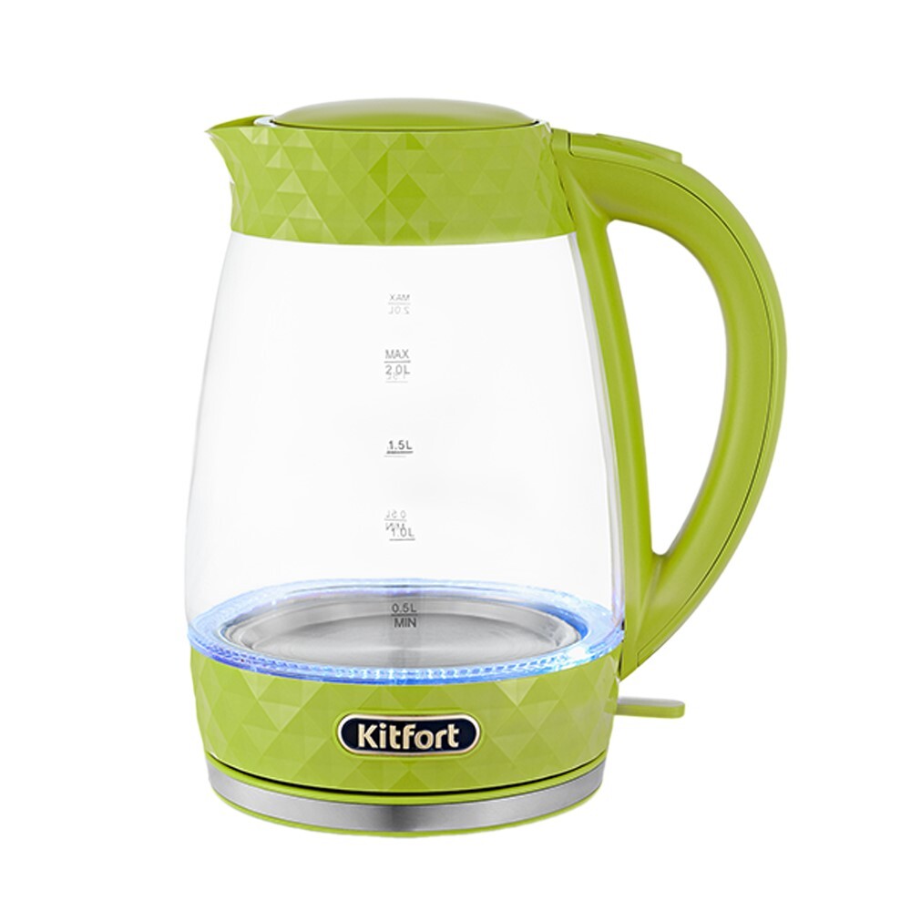 original-21645.jpg Электрический чайник Kitfort КТ-6123-2 2 л салатовый — изображение 1