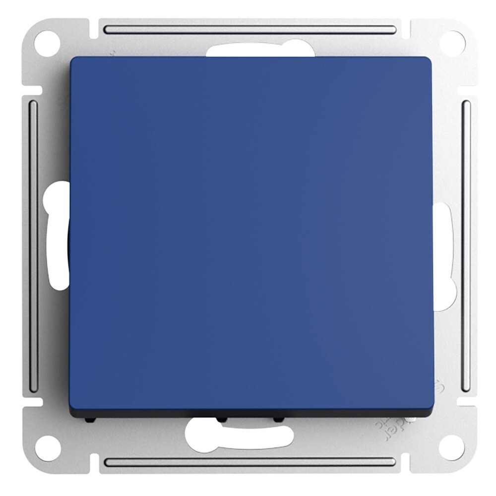 original-21656.jpg Выключатель Systeme Electric AtlasDesign одноклавишный встраиваемый аквамарин с самовозвратом (ATN001115) — изображение 1