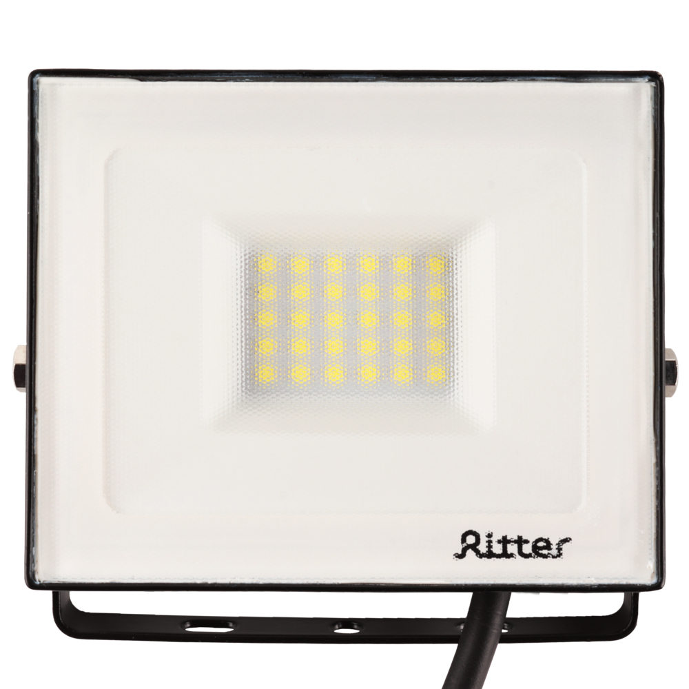 original-21728.jpg Прожектор светодиодный Ritter Profi 6500K 30 Вт IP65 черный — изображение 1
